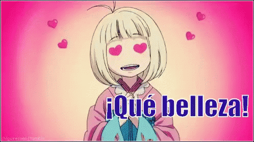 Chica Anime ¡qué Belleza! GIF - Chica Que Belleza Enamorada - Discover &amp; Share GIFs