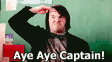 Yes Sir Salute GIF - Yes Sir Salute Aye Aye Captain GIFs