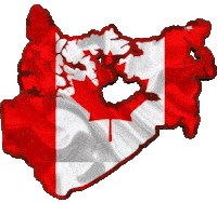 Canada Shape Of Canada Sticker - Canada Shape Of Canada Byblackpin Kloves Blink Stickers