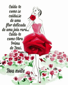 Boa Noite Red Rose GIF - Boa Noite Red Rose Quotes GIFs