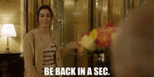 Modern Love Maggie Mitchell GIF - Modern Love Maggie Mitchell Be Back In A Sec GIFs