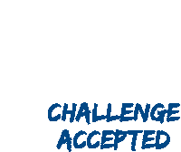 Challenge Accepted Lob Sticker - Challenge Accepted Lob Londerzeel Badminton Stickers