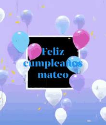 Feliz Cumpleaños Mateo GIF - Feliz Cumpleaños Mateo Balloons GIFs