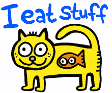 cat kitty cat goldfish funny eat