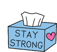 Stay Strong Dont Cry Sticker - Stay Strong Dont Cry Tissue Box Stickers
