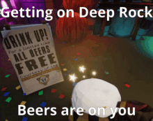 Deep Rock Galactic Beers On You GIF - Deep Rock Galactic Beers On You Drg Squad GIFs