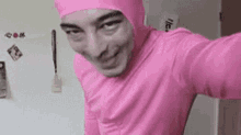 Pink Guy Stfu GIF - Pink Guy Stfu Silly Face GIFs