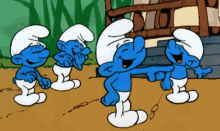 The Smurfs Jokey Smurf GIF - The Smurfs Jokey Smurf Pointing And Laughing GIFs