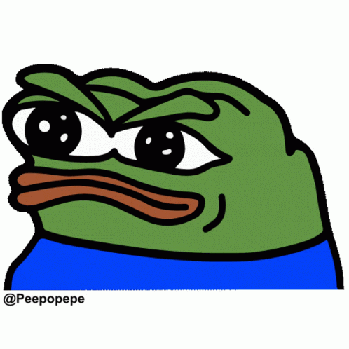 Pepe Frown Sticker - Pepe Frown Transparent - Discover & Share GIFs