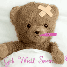 getwellsoon sick teddybear getwellsoon sick teddybear