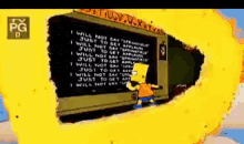 Bart Simpson Chalk Board GIF - Bart Simpson Chalk Board I Will Not Say GIFs