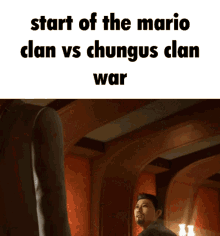 Mario Clan Chungus Clan GIF - Mario Clan Chungus Clan Clan War GIFs