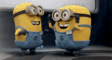minions despicable me excited fangirling happy