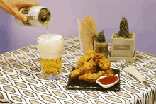 치맥 치킨 맥주 GIF - Chicken And Beer Chicken Beer GIFs