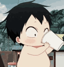 kamitani taka gakuen babysitters drinking cute baby