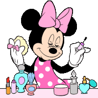 Minnie Make Up Sticker - Minnie Make Up Vain Stickers