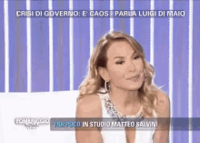 Pomeriggio 5 Barbara D'Urso Matteo Salvini Luigi Di Maio Lega Movimento 5 Stelle Politica GIF - Italian Politics Italian Tv Show GIFs