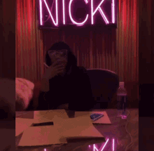 Nicki Minaj Writing Chun Li Nicki Minaj In Studio GIF - Nicki Minaj Writing Chun Li Nicki Minaj In Studio Kokopuffz69 GIFs