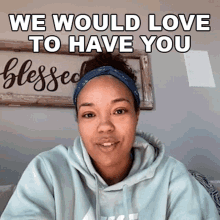 We Would Love To Have You Napheesa Collier GIF - We Would Love To Have You Napheesa Collier Cameo GIFs
