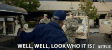 well well look who it is general kick grabaston noah emmerich space force greetings well well look who it is general kick grabaston noah emmerich space force greetings