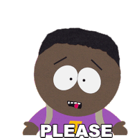 Please Token Black Sticker - Please Token Black South Park Stickers