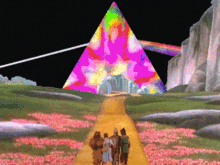 Pink Floyd Prism GIF - Pink Floyd Prism Wizard Of Oz GIFs