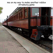 roblox strasburg railroad me on my way to make another roblox