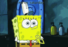 Spongebob Funny GIF - Spongebob Funny Me On Saturday GIFs