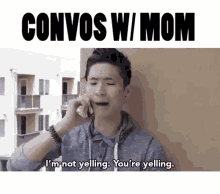 Phone Convo Convo With Mom GIF - Phone Convo Convo With Mom Not Yelling GIFs