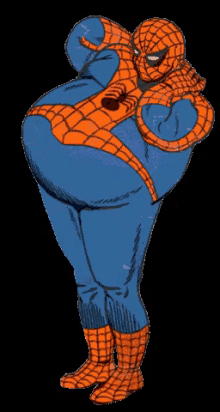 Fatty Spiderman GIF - Spiderman Fat Dance GIFs
