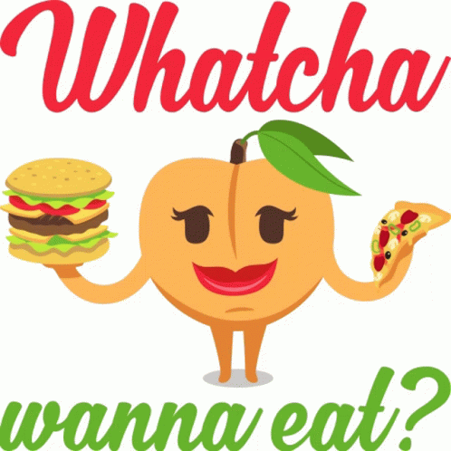 Whatcha Wanna Eat Peach Life GIF - Whatcha Wanna Eat Peach Life Joypixels GIFs