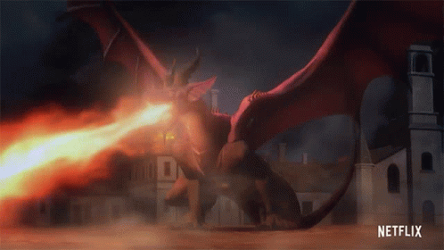 Fire Breathing Dragon Gragons Dogma GIF - Fire Breathing Dragon Gragons  Dogma Red Dragon - Discover & Share GIFs