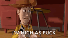 im high as fuck woody toy story