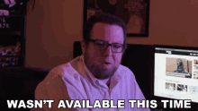 Wasnt Available This Time Rocco Botte GIF - Wasnt Available This Time Rocco Botte Mega64 GIFs