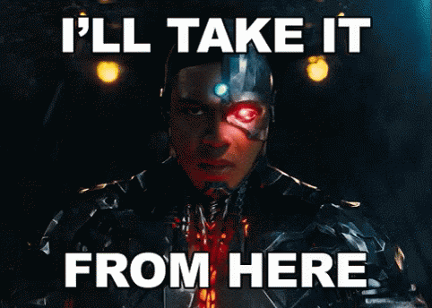 I'Ll Take It From Here GIF - Justice League Ill Take It From Here Cyborg GIFs