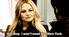 Once Upon A Time Emma Swan GIF - Once Upon A Time Emma Swan Its Okay I Wont Need It In New York GIFs