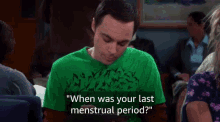 The Big Bang Theory Sheldon Cooper GIF - The Big Bang Theory Sheldon Cooper Period GIFs
