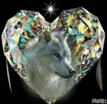 Wolf Heart GIF - Wolf Heart Crystal Heart GIFs