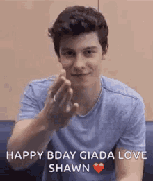 Shawn Mendes Happy Bday GIF - Shawn Mendes Happy Bday Giada Love Shawn GIFs