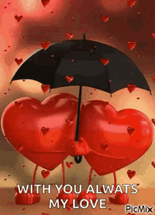 Love Hearts GIF - Love Hearts Umbrealla GIFs
