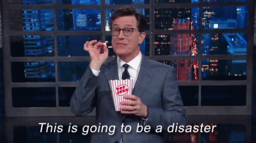 Stephen Colbert Disaster GIF - Stephen Colbert Disaster Eating - Discover &  Share GIFs