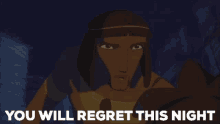 Prince Of Egypt Regret GIF - Prince Of Egypt Regret You Will Regret This Night GIFs