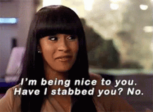 Stabbed Nice GIF - Stabbed Nice Being Nice - Discover & Share GIFs