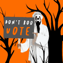 Dont Boo Vote Ghost GIF - Dont Boo Vote Dont Boo Vote GIFs