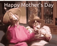 Happy Mothers Day Party Time GIF - Happy Mothers Day Party Time Drink Time GIFs