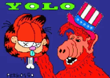 Yolo Garfield GIF - Yolo Garfield Beheaded GIFs