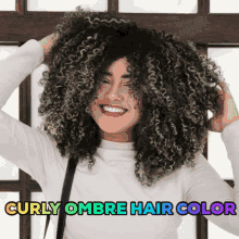 Ombre Hair Curly Hair GIF - Ombre Hair Curly Hair Hair Color GIFs