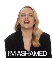 Im Ashamed Elisabeth Moss Sticker - Im Ashamed Elisabeth Moss Ashamed Stickers