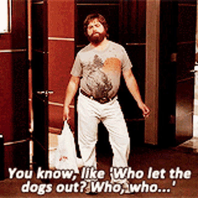 Alan Who Let The Dogs Out GIFs Tenor.