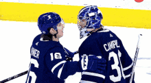 Toronto Maple Leafs Mitch Marner GIF - Toronto Maple Leafs Mitch Marner Jack Campbell GIFs
